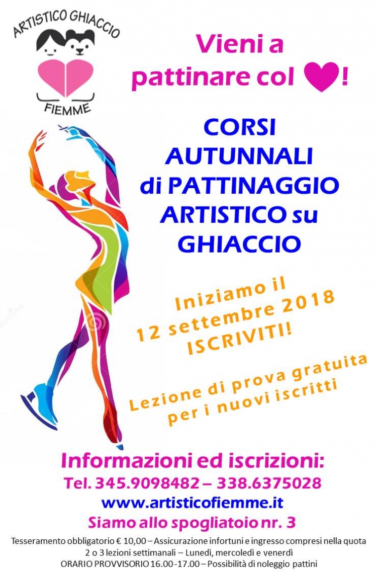 pronti... via !!! vi aspettiamo ai nostri corsi a partire dal 12 settembre