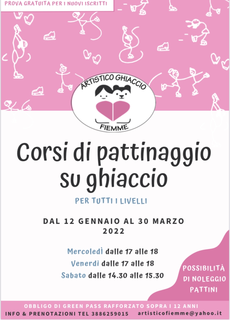 dal 12 gennaio nuovo corso di avviamento al pattinaggio